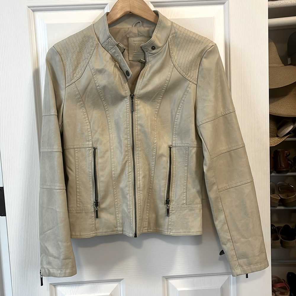 Max Studio pleather Moto jacket